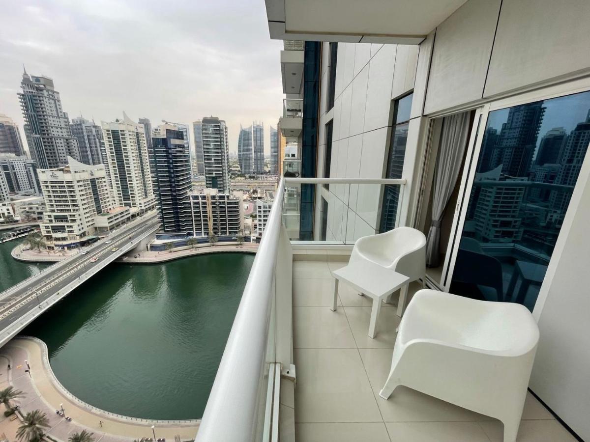 Stunning Space With Full Marina View Dubái Exterior foto